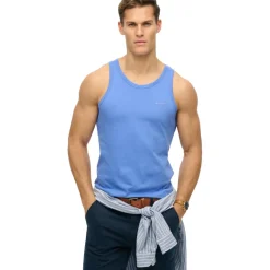 Best Superdry Essential tanktop heren chambray blue
