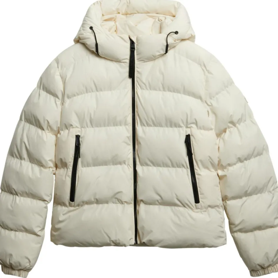 Superdry Puffer winterjas dames off white