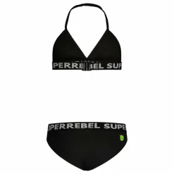 Discount SuperRebel Isla triangle bikini junior black