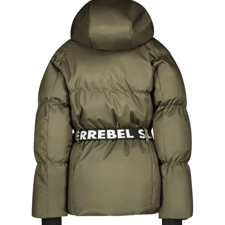 Discount SuperRebel PUFF winterjas junior army green