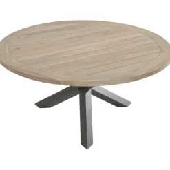 TASTE by 4 Seasons  Louvre tuintafel ø 160 antraciet teak