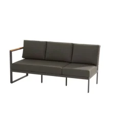 Online TASTE by 4 Seasons  Montigo loungebank teak anthracite
