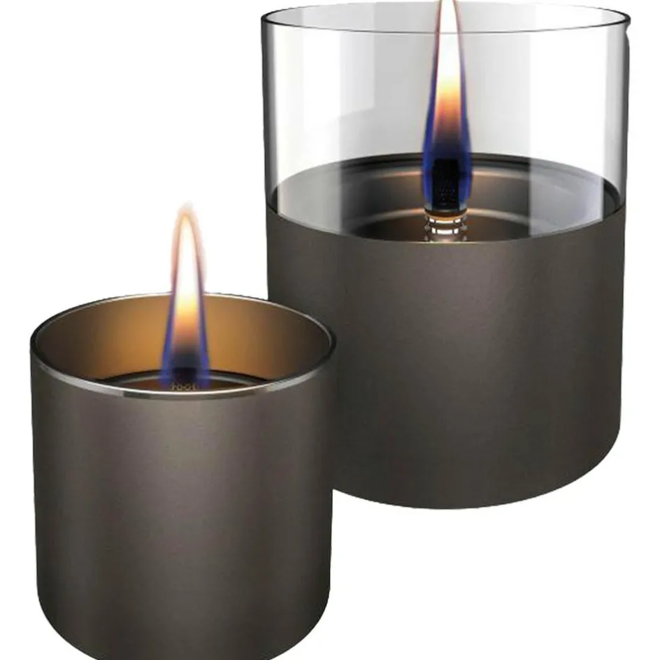 Tenderflame Lilly 8 & Lilly 10 Duo Giftset tafelvuur gun metal