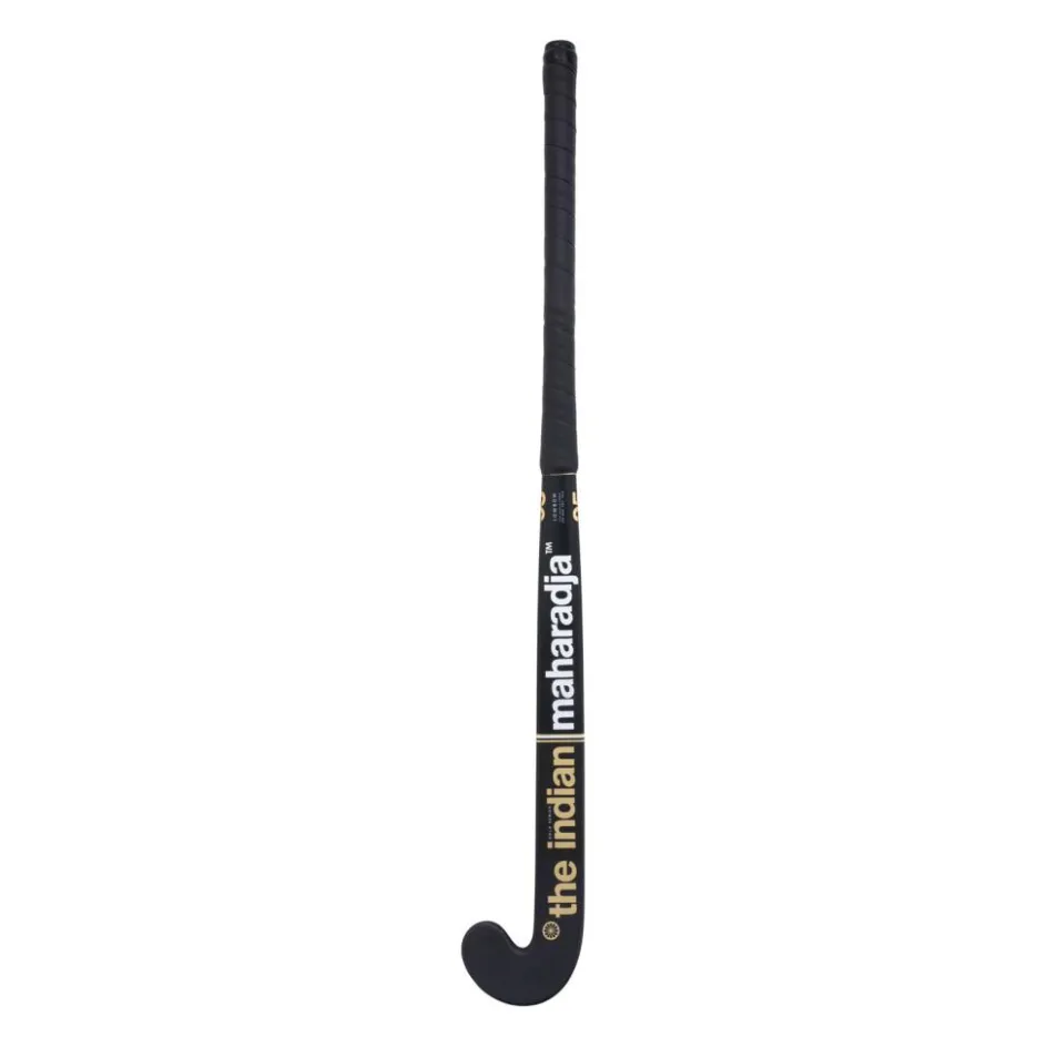 The Indian Maharadja Gold 95 Low Bow hockeystick black gold