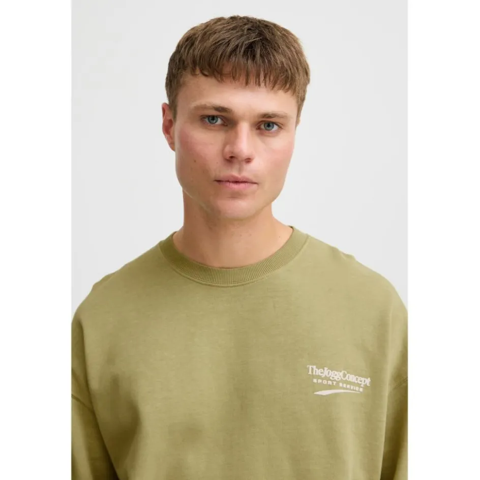 TheJoggConcept Rubi sweater heren split pea