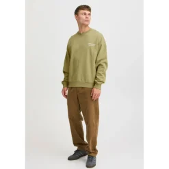 TheJoggConcept Rubi sweater heren split pea