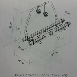 Thule Caravan Superb Short V16 fietsendrager
