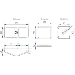 Clearance Thule Door Lock deurslot