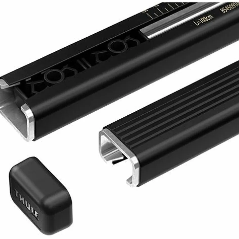 Thule SquareBar Evo 118 dakdragerstang black per 2 stuks