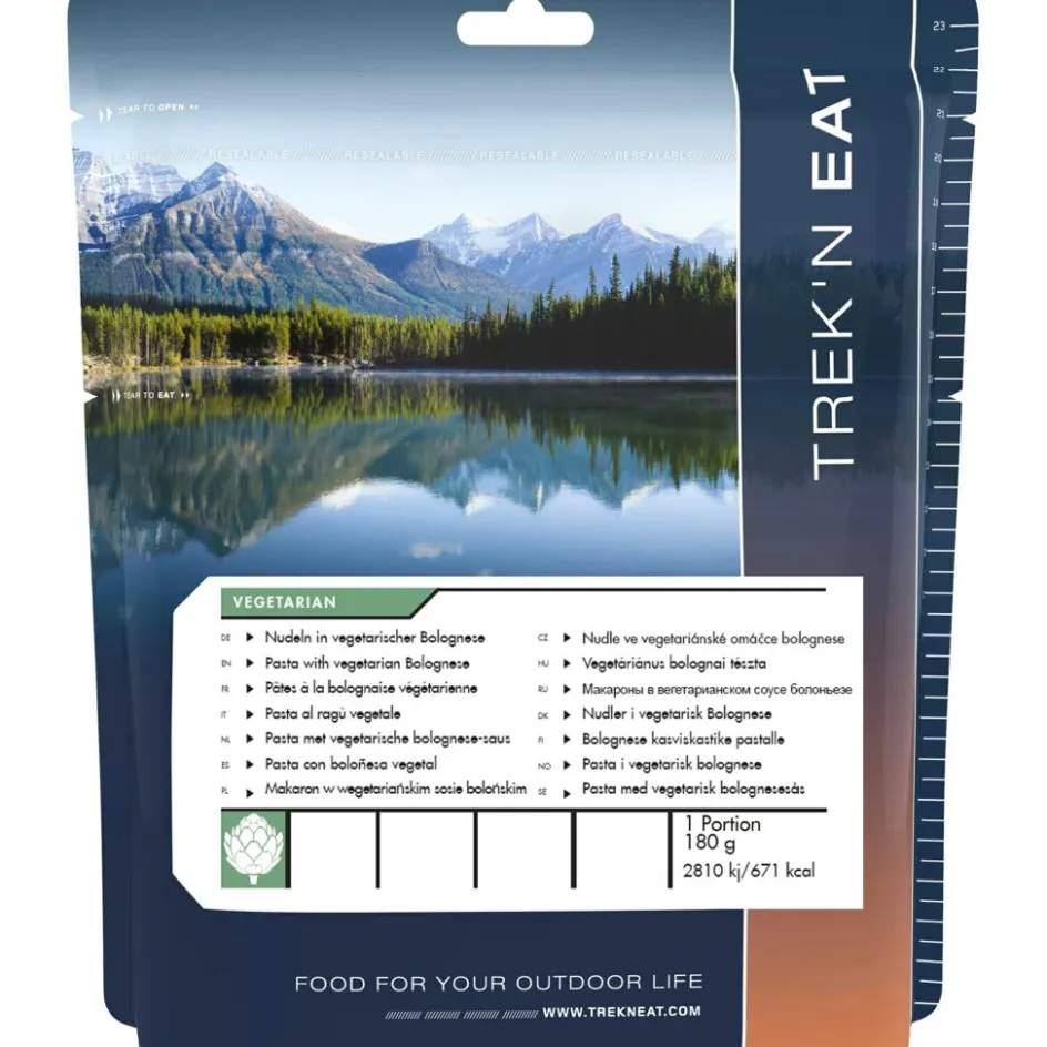 New Trek 'n Eat Pasta with vegetarian Bolognese