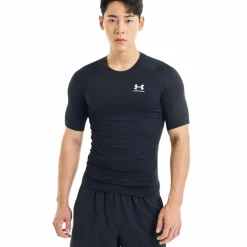 Under Armour HeatGear SS shirt heren black white