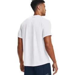 Discount Under Armour  Tech 2.0 sportshirt heren white overcast grey