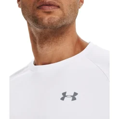 Discount Under Armour  Tech 2.0 sportshirt heren white overcast grey