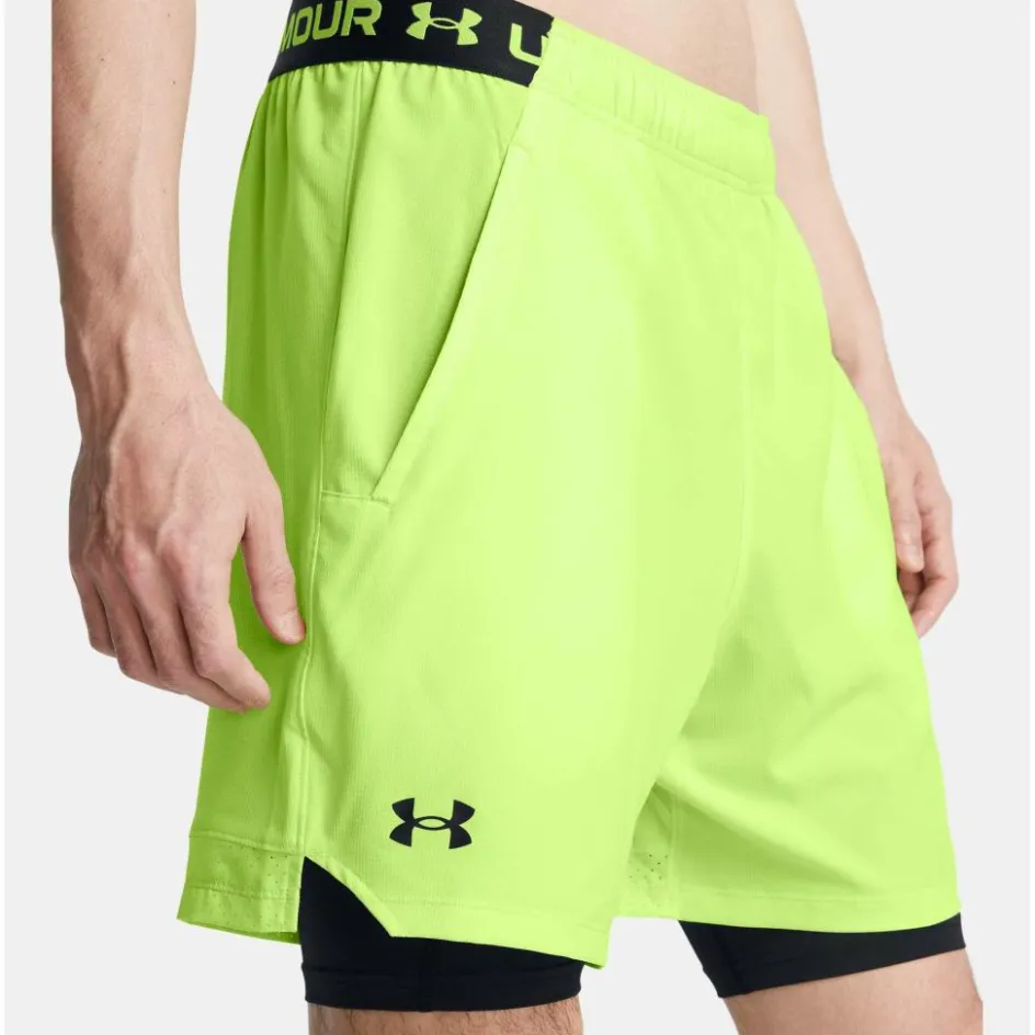 Sale Under Armour Vanish Woven 2-in-1 short heren morph green black