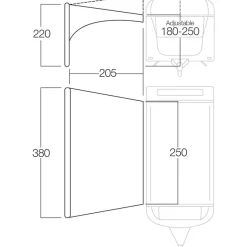 Sale Vango Airbeam Sky Canopy caravanluifel 250 cm