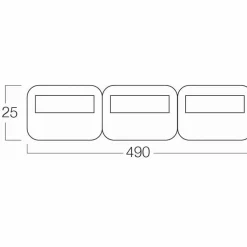 Clearance Vango AirBeam Windbreak windscherm 490 x 125 cm