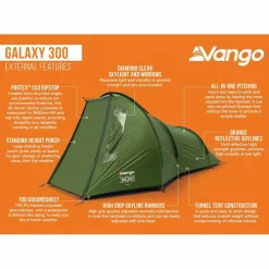 Online Vango Galaxy 300 lichtgewicht tunneltent green