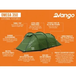 Hot Vango Omega 350 lichtgewicht tunneltent green