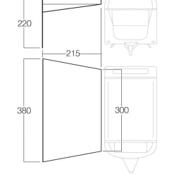Vango Poled Sun Canopy caravanluifel
