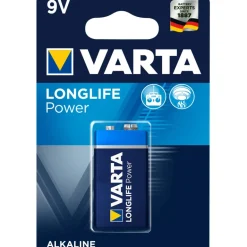 Varta Longlife Power Alkaline 9V batterij