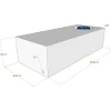 Sale Vecam Watertank 73 liter 88 x 39 x 23 cm wit