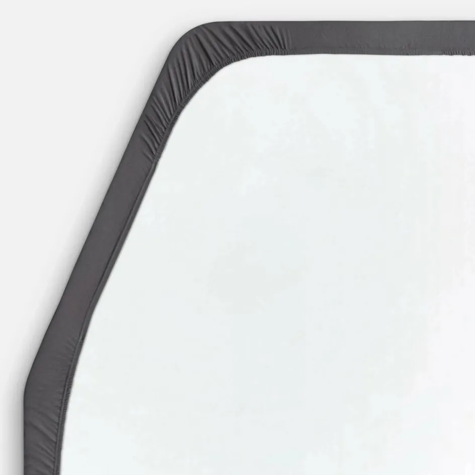 Outlet Walra Travel Jersey hoeslaken Frans bed links antraciet