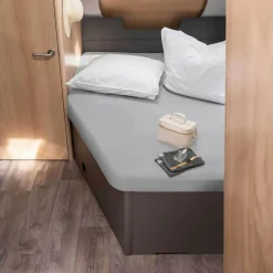 Clearance Walra Travel Jersey hoeslaken Frans bed links grijs