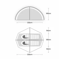 Wild Country Helm Compact 2 lichtgewicht koepeltent green