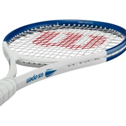 Best Wilson US Open Clash 100 V2 tennisracket white blue