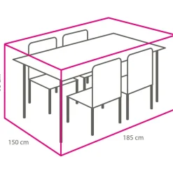 Outlet Winza Outdoor Covers  Premium tuinset hoes M 185 x 150 x 95