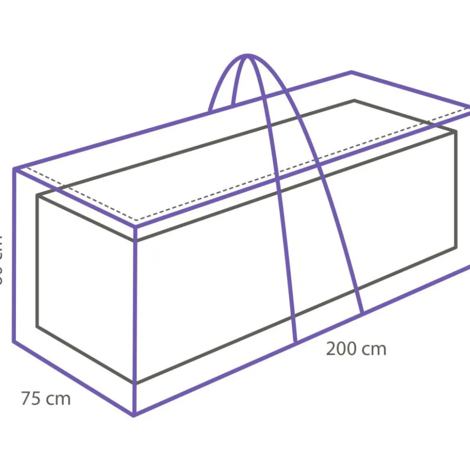 Winza Outdoor Covers Premium lounge kussentas XL 200 x 75 x 60