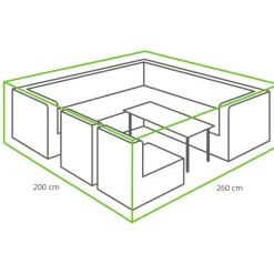 Clearance Winza Outdoor Covers  Premium loungeset hoes 260 x 200 x 80