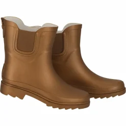 Online XQ Chelsea regenlaarzen dames bronze metallic