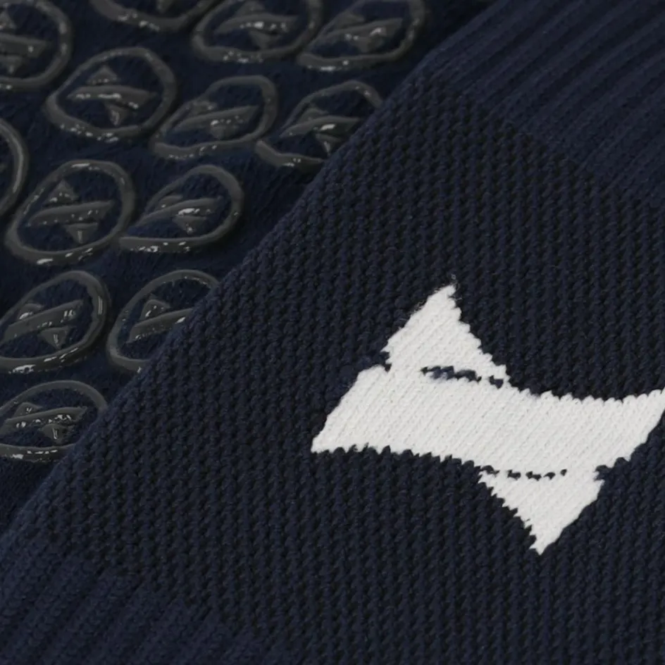 Xtreme Sockswear Grip voetbalsokken navy 2-pack