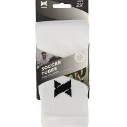 Discount Xtreme Sockswear  Pro Footless Soccer sleeves white 2-pack
